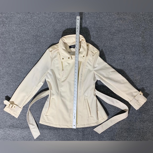 Kenneth Cole Reaction Womens Elegant Jacke crem size M - Picture 12 of 15